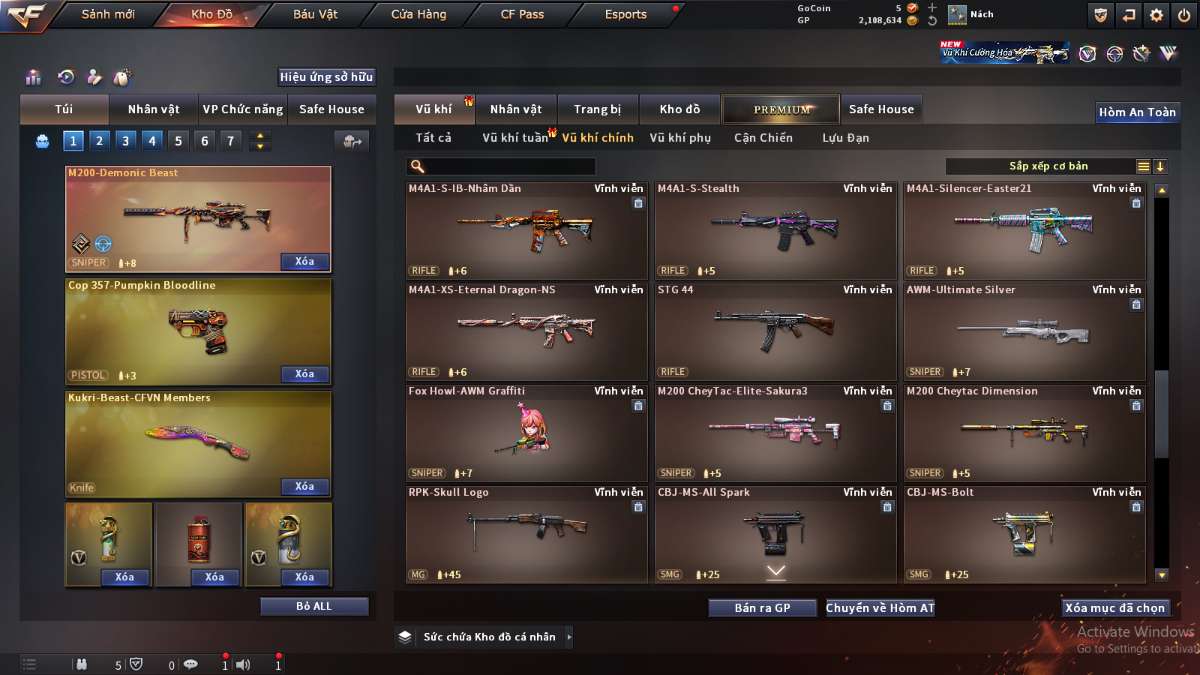 shop acc cf uy tin gia re